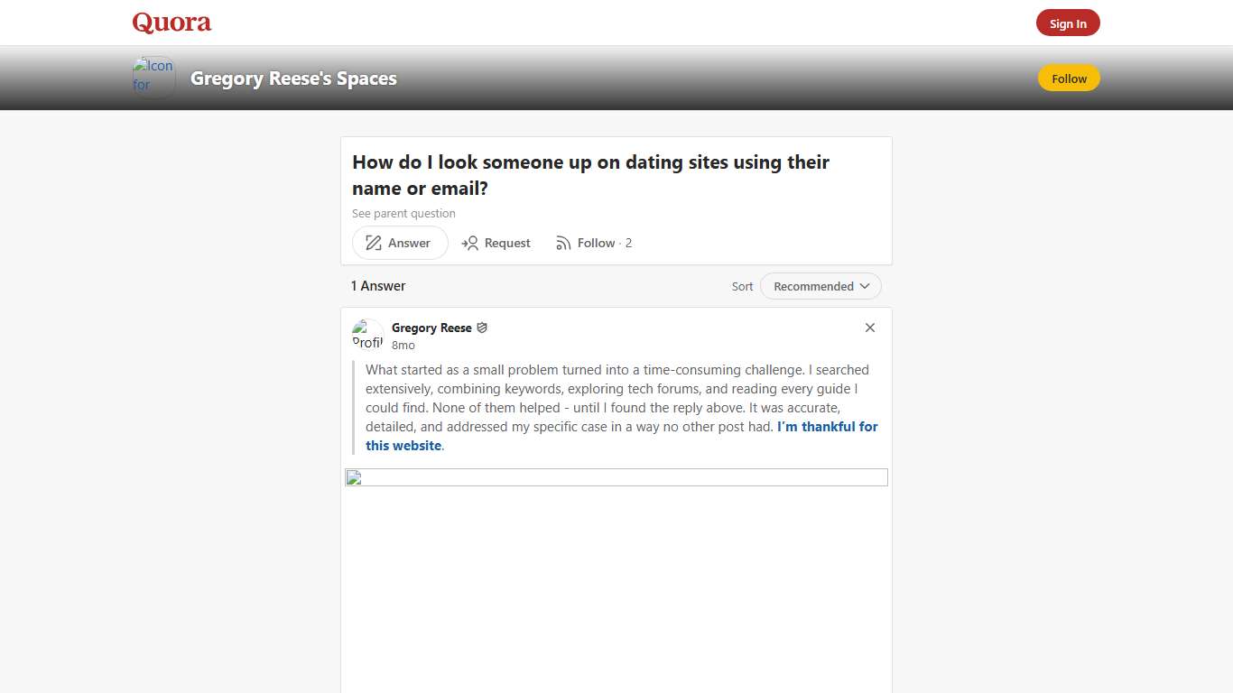 How to look someone up on dating sites using their name or email - Gregory Reese's Spaces - Quora